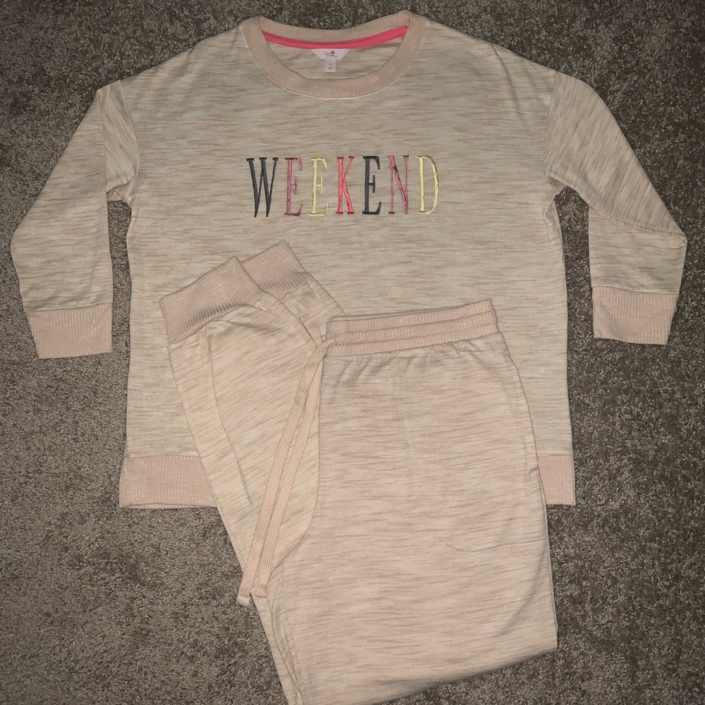 Weekend Beige Pajama Set